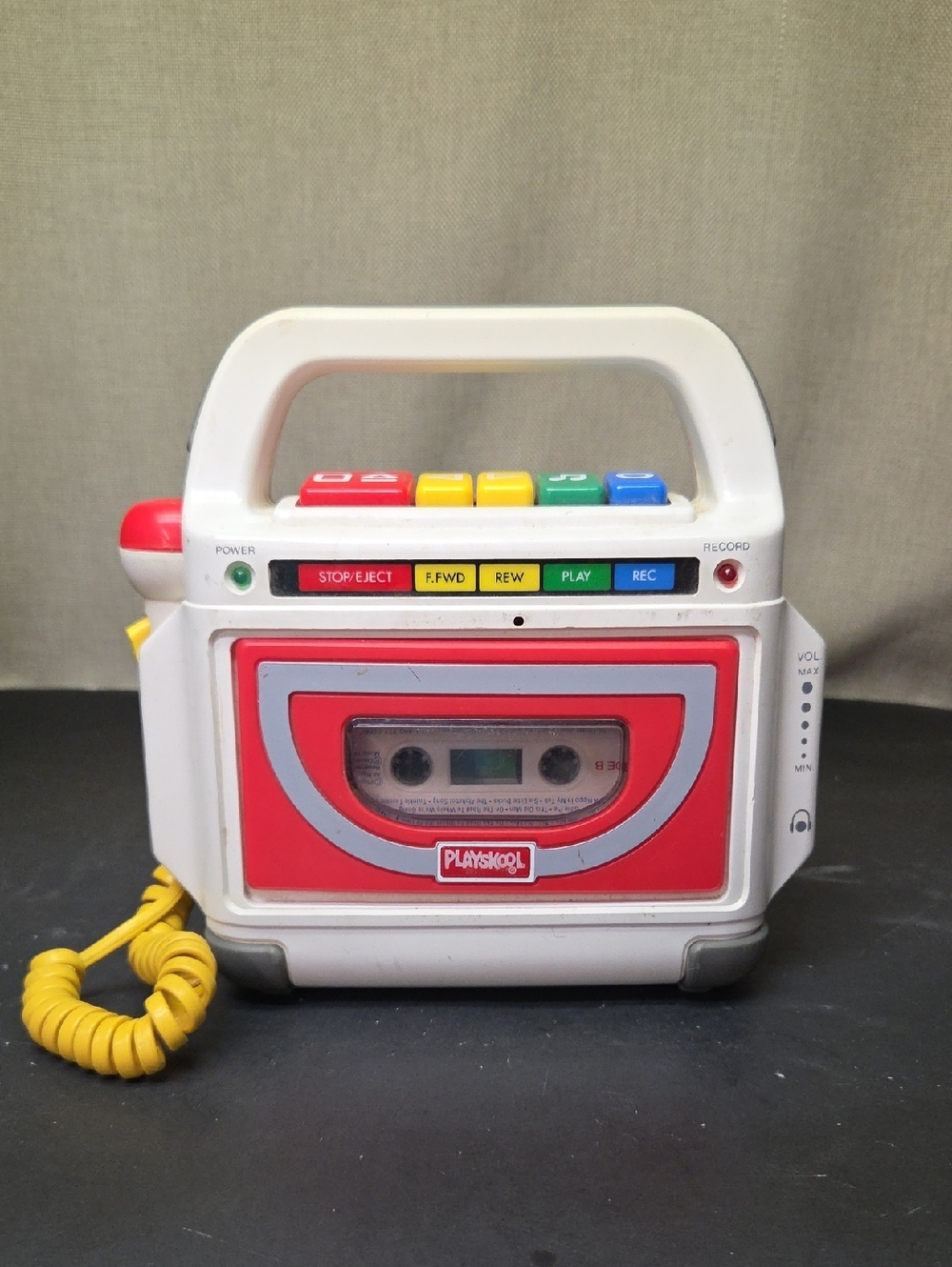 vintage Playskool Cassette Tape Player and Recorder